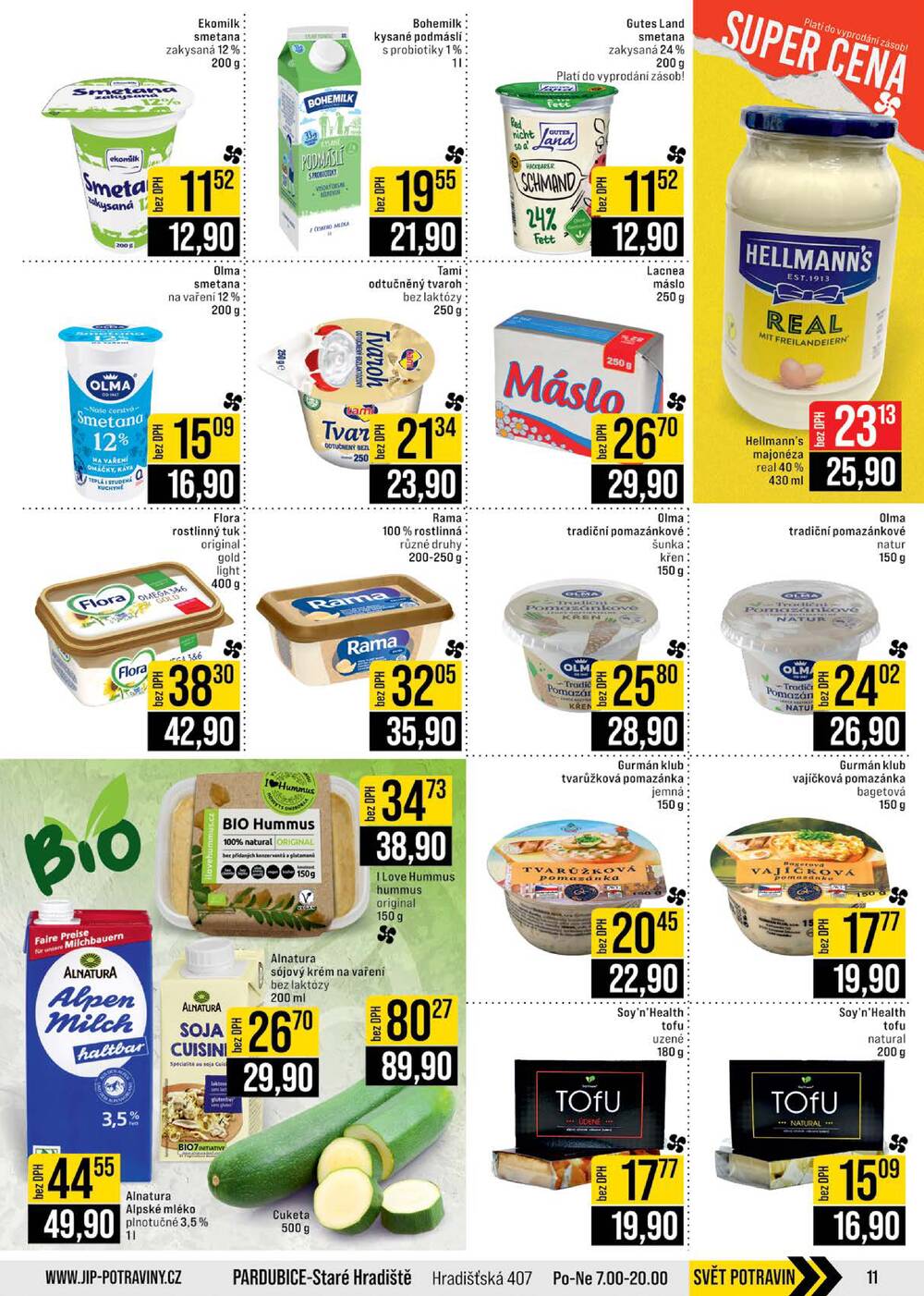 JIP Cash & Carry Brno, Praha, Ostrava, Jilemnice, Pardubice, Ostrava, Karlovy Vary, Olomouc a Zlín od 18.3. do 24.3.2026