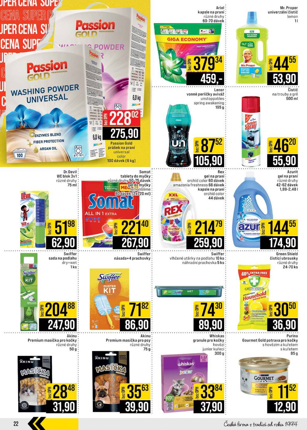 JIP Cash & Carry Brno, Praha, Ostrava, Jilemnice, Pardubice, Ostrava, Karlovy Vary, Olomouc a Zlín od 18.3. do 24.3.2026