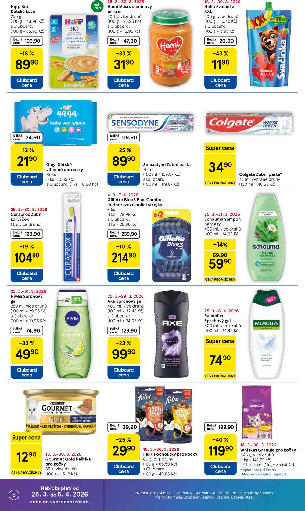 Tesco supermarkety od 25.3. do 30.3.2026