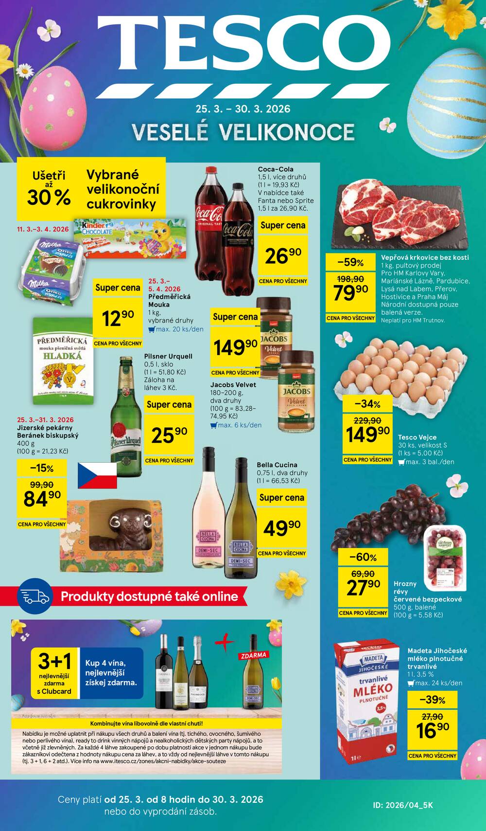 Leták Tesco - Tesco malé hypermarkety od 25.3. do 30.3.2026 - strana 1