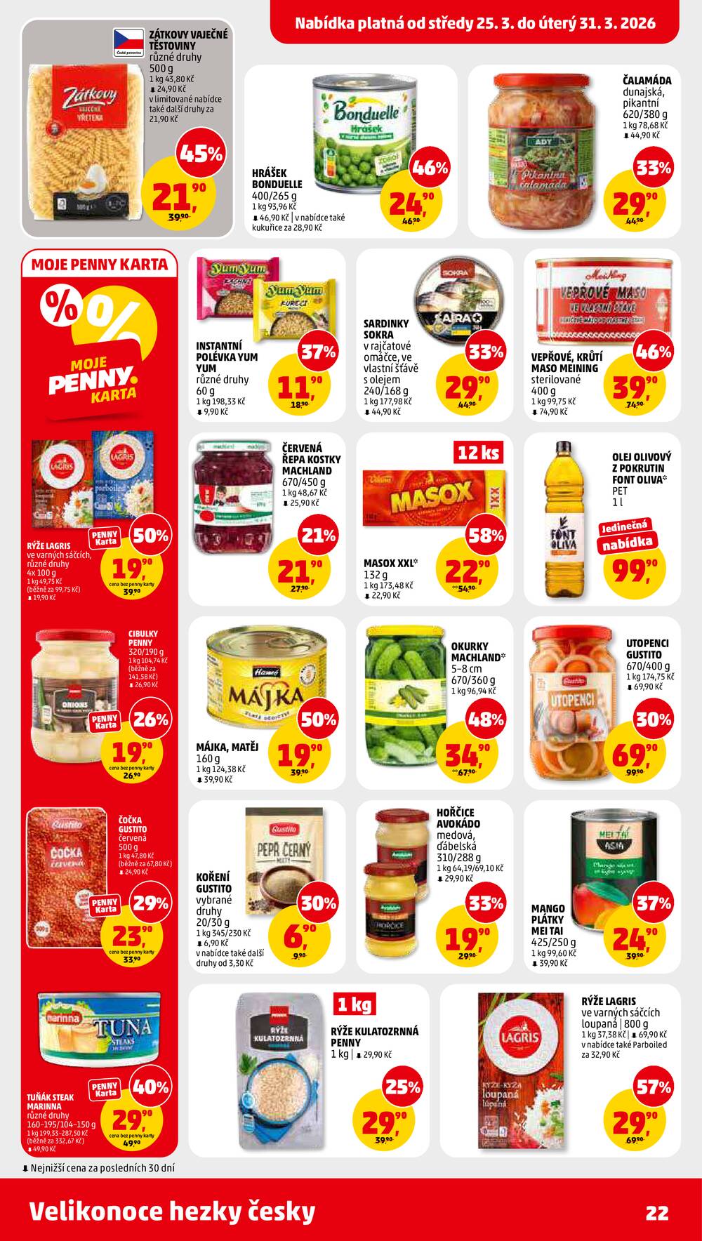 Penny Market od 25.3. do 30.3.2026