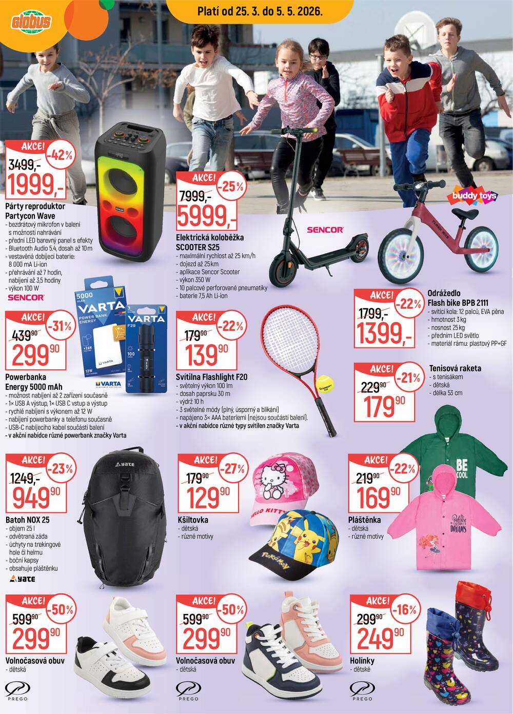 Akční leták Globus 25.3. - 5.5.2026 - Globus Praha - Centrum Černý Most