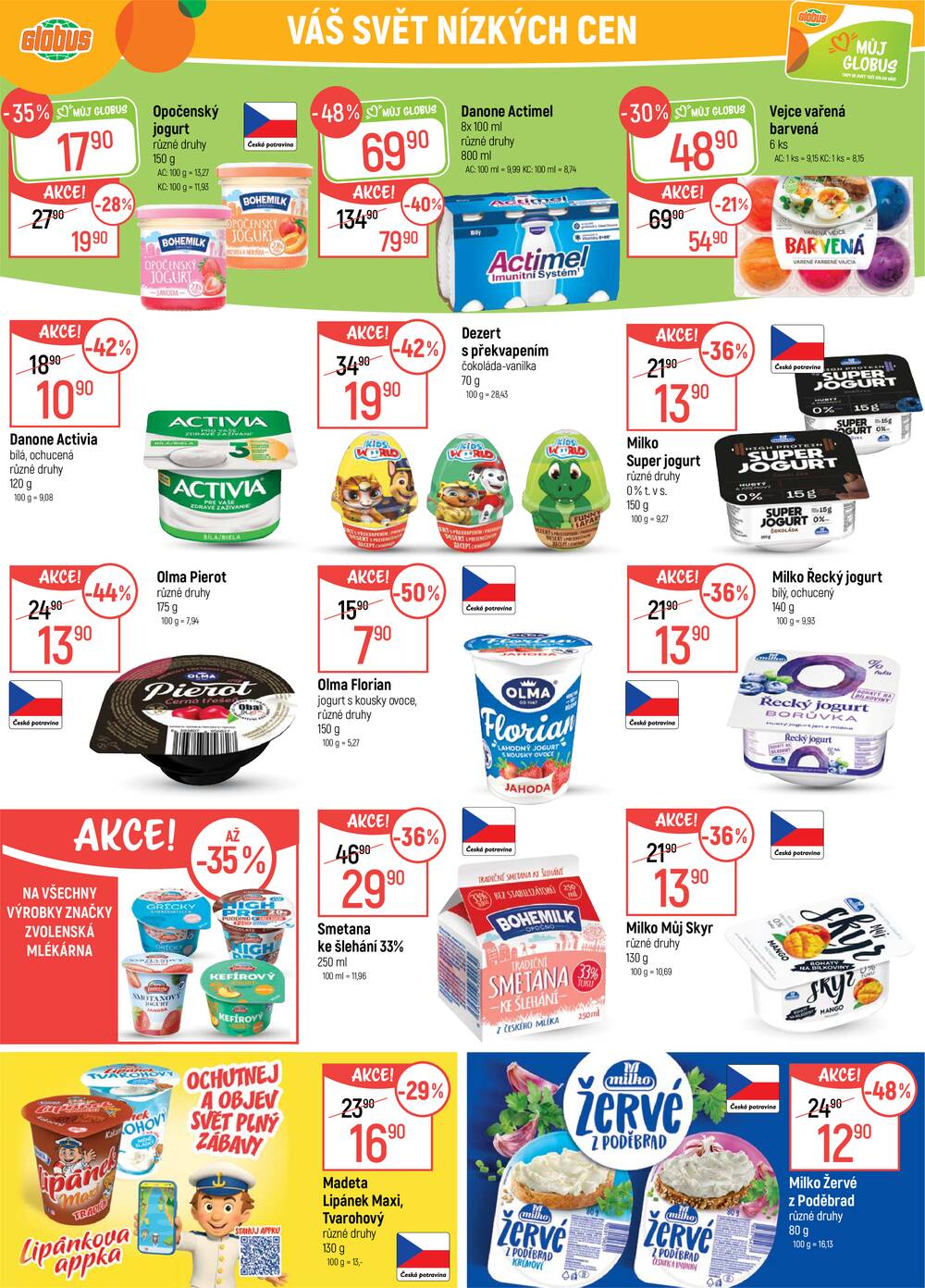 Akční leták Globus 25.3. - 31.3.2026 - Globus Praha - Zličín