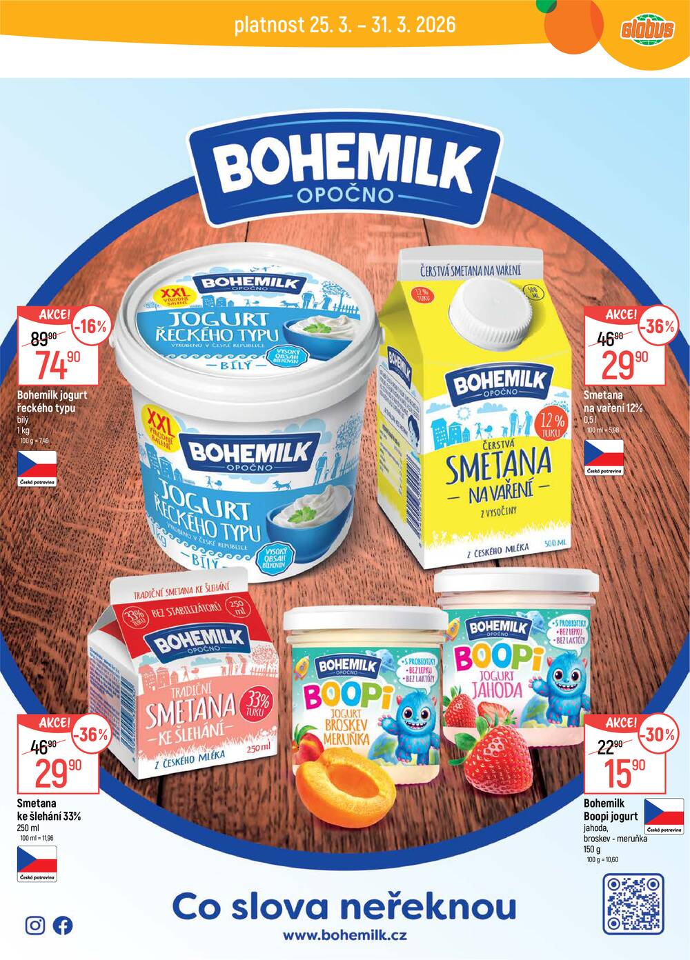 Akční leták Globus 25.3. - 31.3.2026 - Globus Praha - Zličín