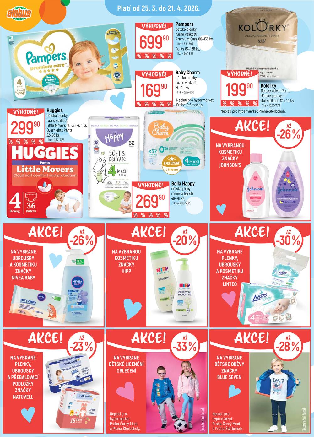 Akční leták Globus 25.3. - 31.3.2026 - Globus Praha - Zličín