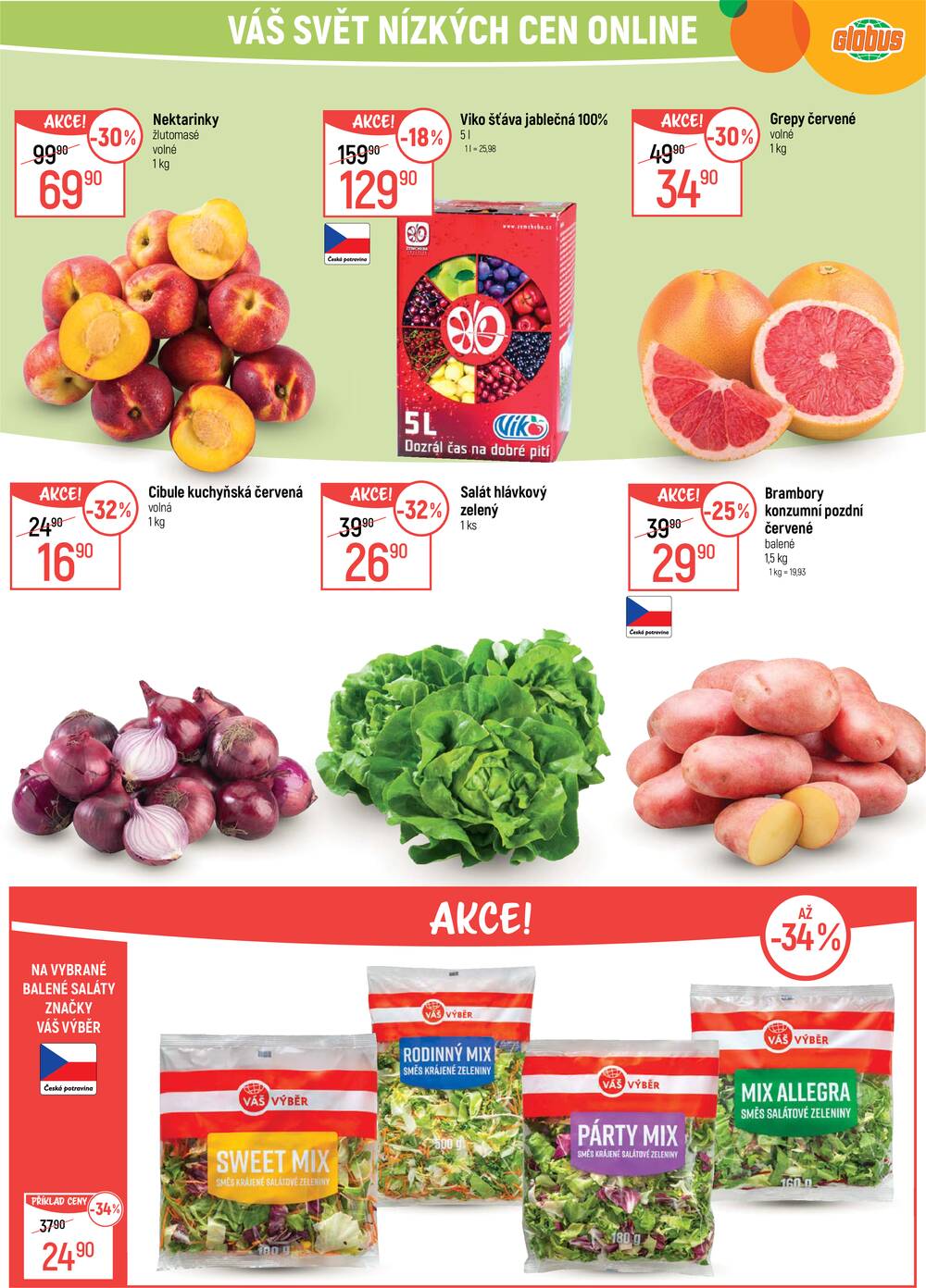 Leták Globus - Akční leták Globus 25.3. - 31.3.2026 - Globus České Budějovice - strana 1