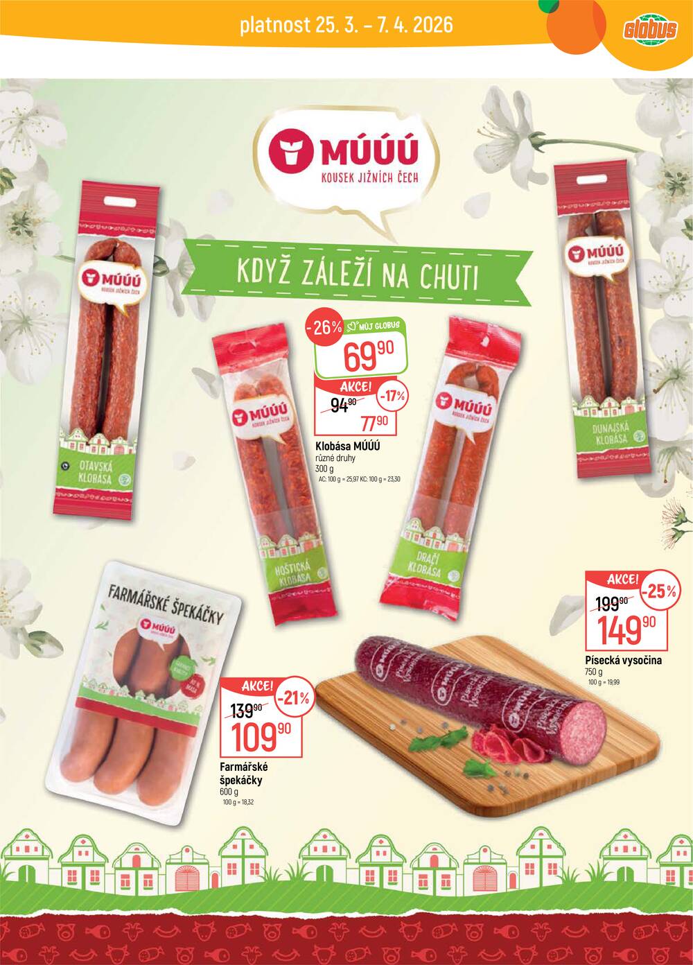 Akční leták Globus 25.3. - 31.3.2026 - Globus Ostrava