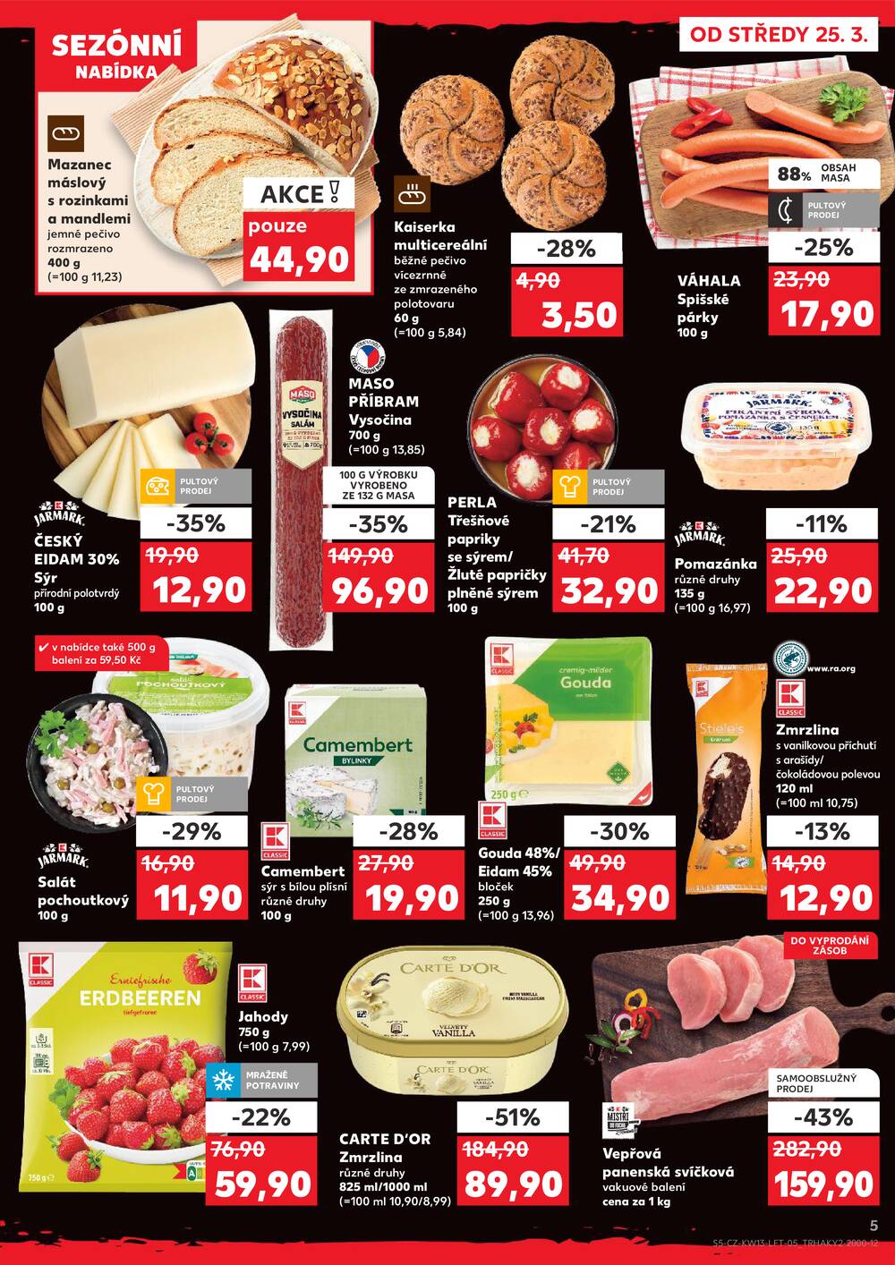 Kaufland 25.3. - 31.3. - Kaufland - Zlín - Vršava
