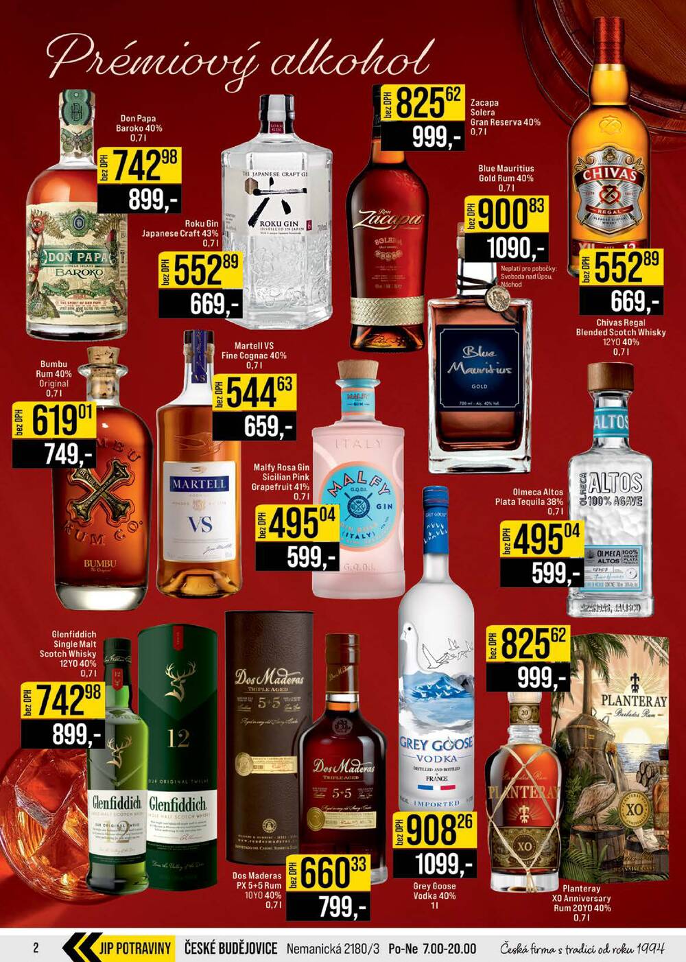 Leták JIP - JIP Cash & Carry České Budějovice, Most, Náchod, Polička, Sušice a Svoboda nad Úpou od 25.3. do 31.3.2026 - strana 2