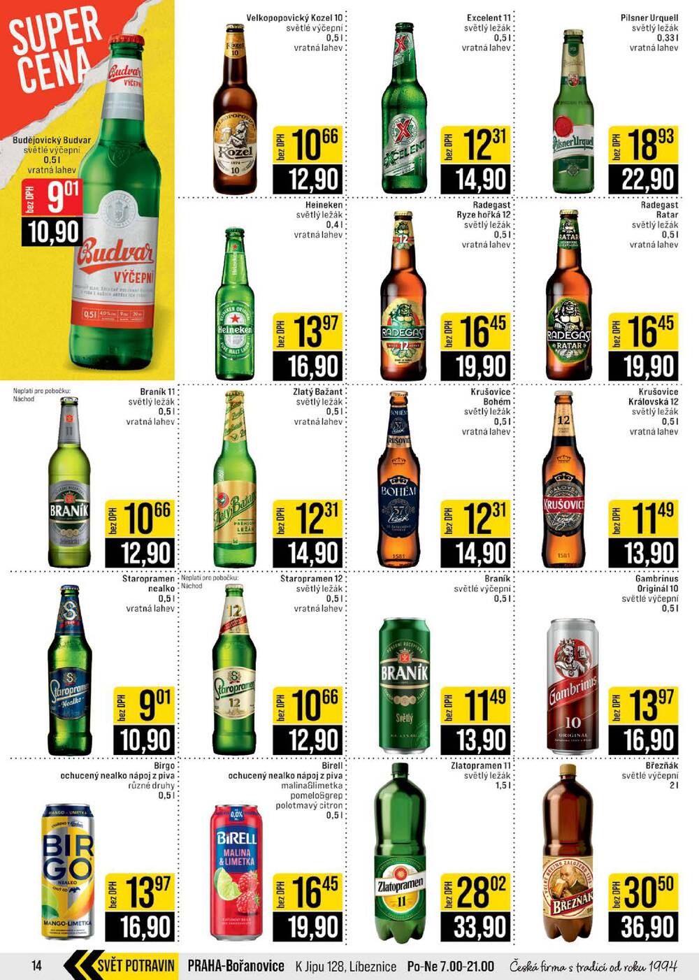 Leták JIP - JIP Cash & Carry České Budějovice, Most, Náchod, Polička, Sušice a Svoboda nad Úpou od 25.3. do 31.3.2026 - strana 14