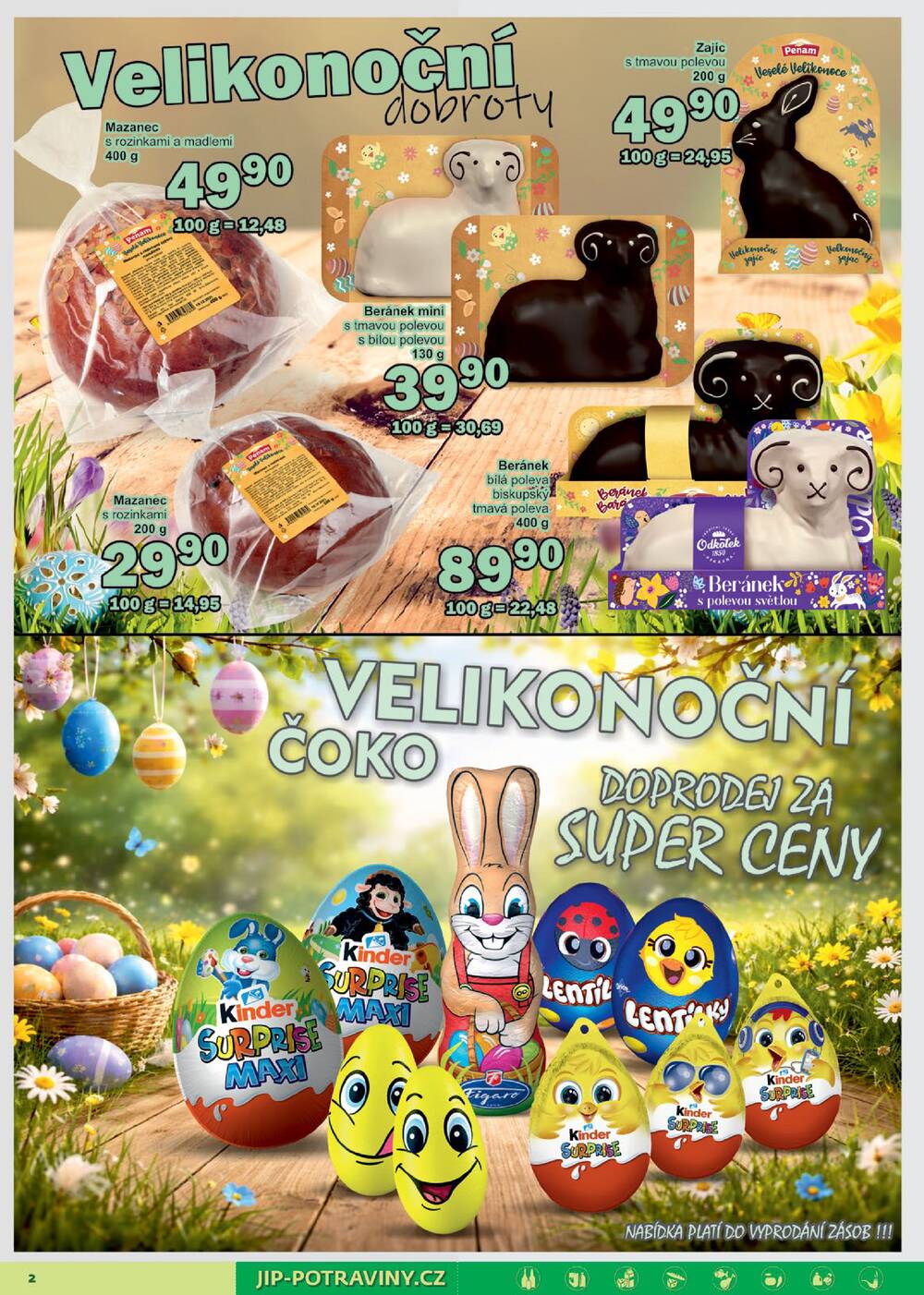 Leták JIP - JIP Maloobchod od 25.3. do 5.4.2026 - strana 2