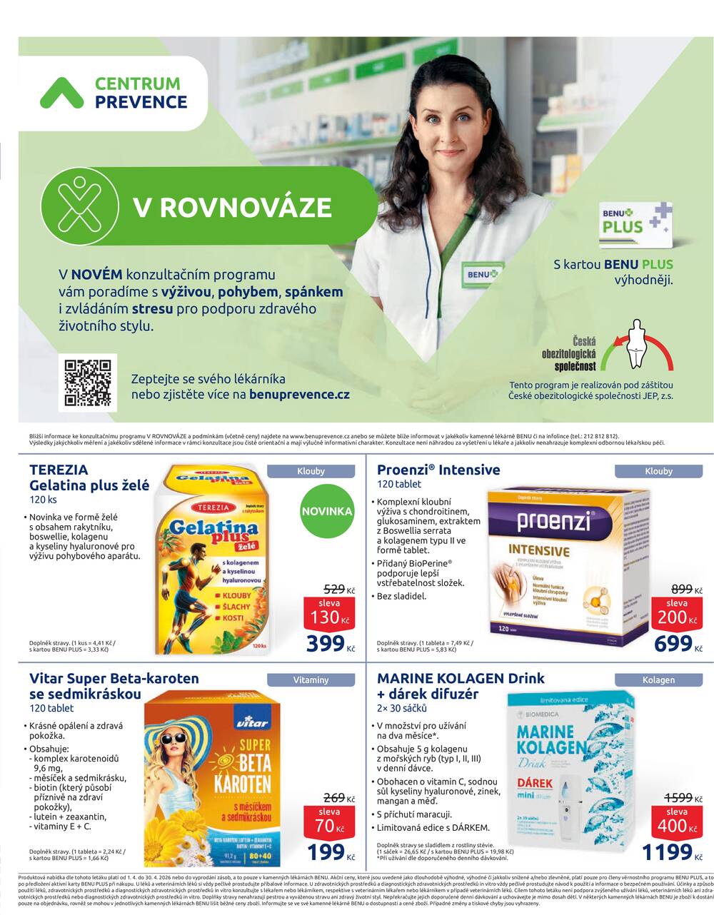 Benu od 1.4. do 30.4.2026