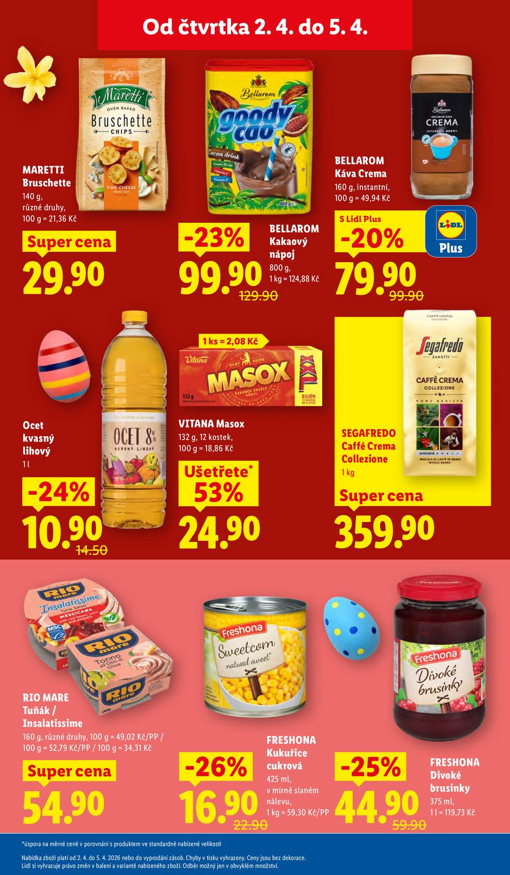 Lidl Čtvrtek od 2.4. do 5.4.2026