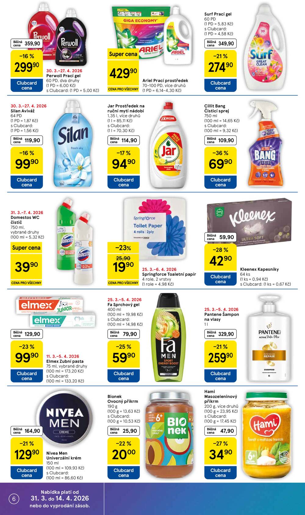 Tesco supermarkety od 31.3. do 5.4.2026