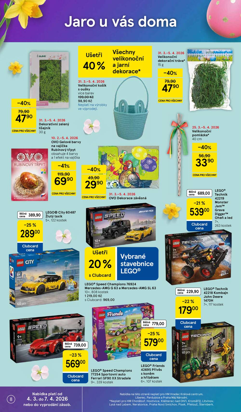 Tesco malé hypermarkety od 31.3. do 5.4.2026