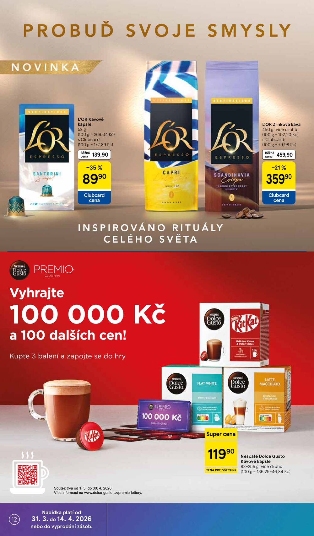Tesco malé hypermarkety od 31.3. do 5.4.2026