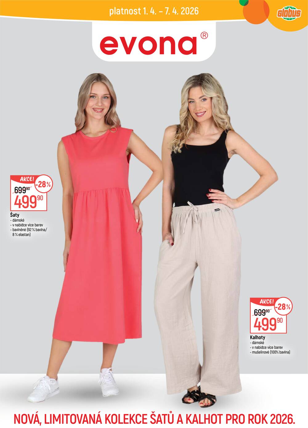 Akční leták Globus 1.4. - 7.4.2026 - Globus Praha - Centrum Černý Most