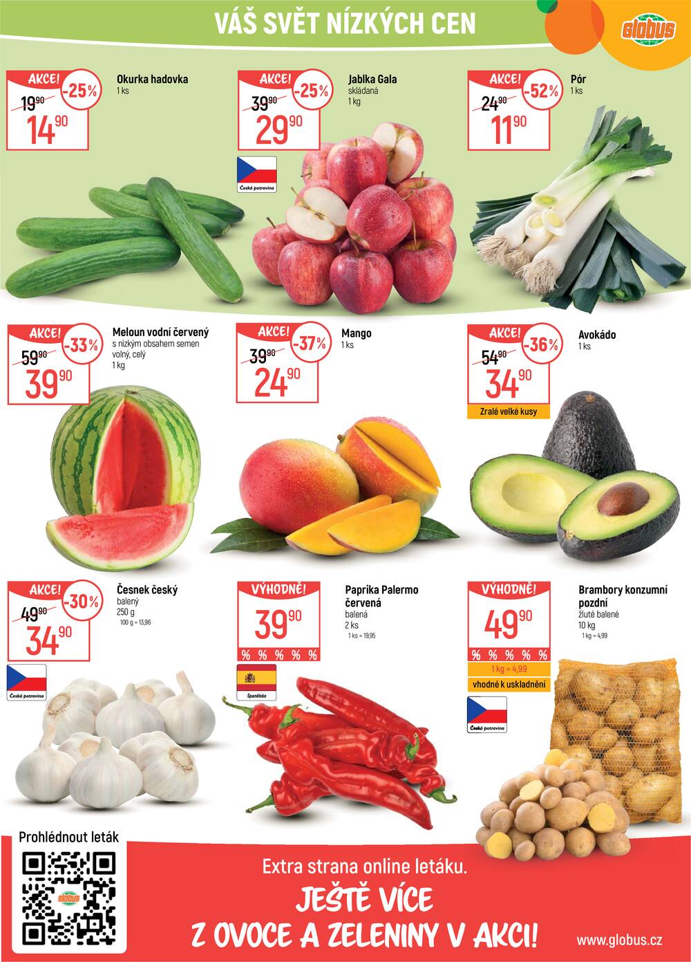 Akční leták Globus 1.4. - 7.4.2026 - Globus České Budějovice