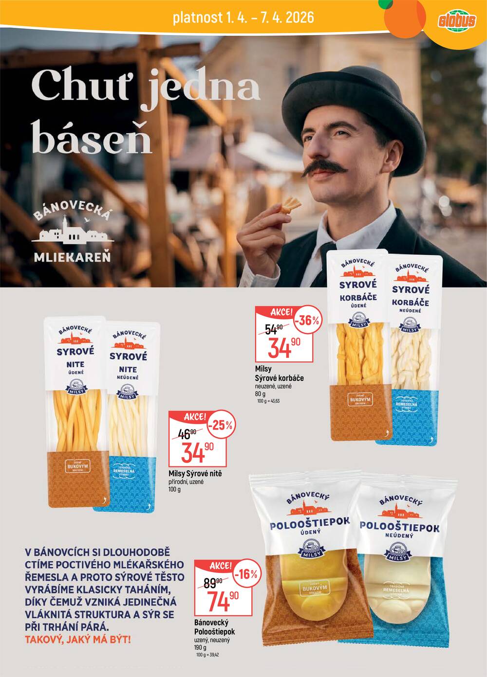 Akční leták Globus 1.4. - 7.4.2026 - Globus České Budějovice