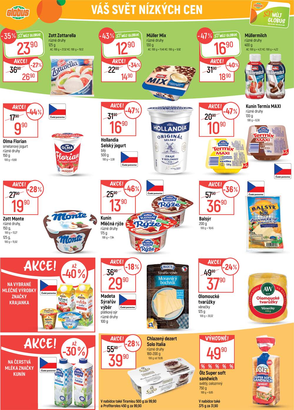 Akční leták Globus 1.4. - 7.4.2026 - Globus Jenišov u Karlových Varů
