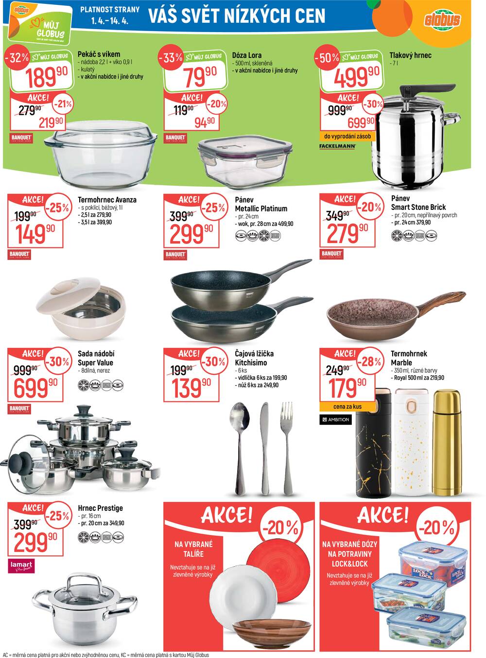 Akční leták Globus 1.4. - 7.4.2026 - Globus Jenišov u Karlových Varů