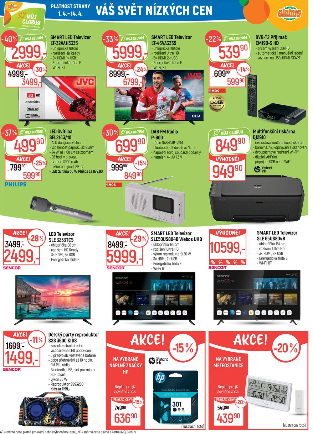 Akční leták Globus 1.4. - 7.4.2026 - Globus Jenišov u Karlových Varů
