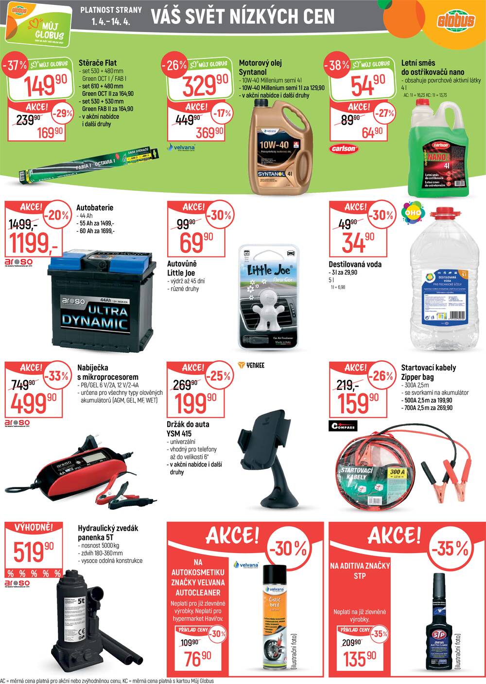 Akční leták Globus 1.4. - 7.4.2026 - Globus Jenišov u Karlových Varů