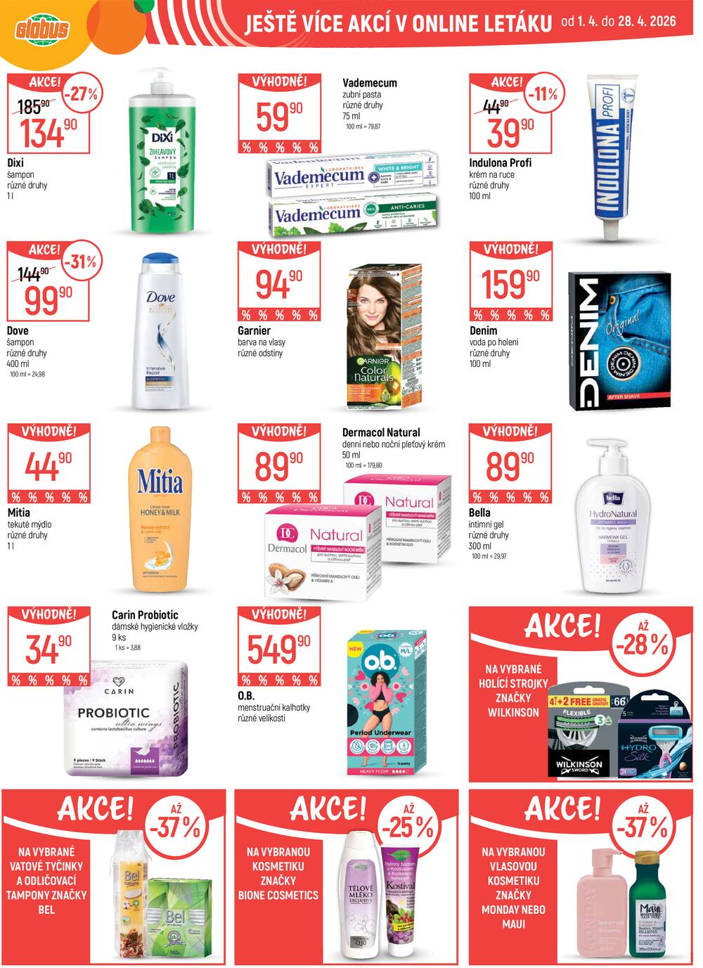 Akční leták Globus 1.4. - 7.4.2026 - Globus Jenišov u Karlových Varů
