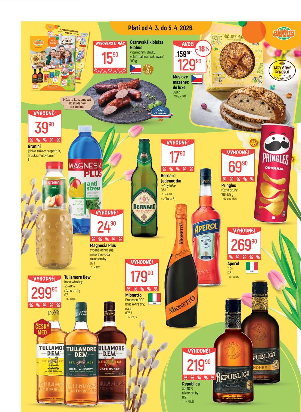 Akční leták Globus 1.4. - 7.4.2026 - Globus Olomouc