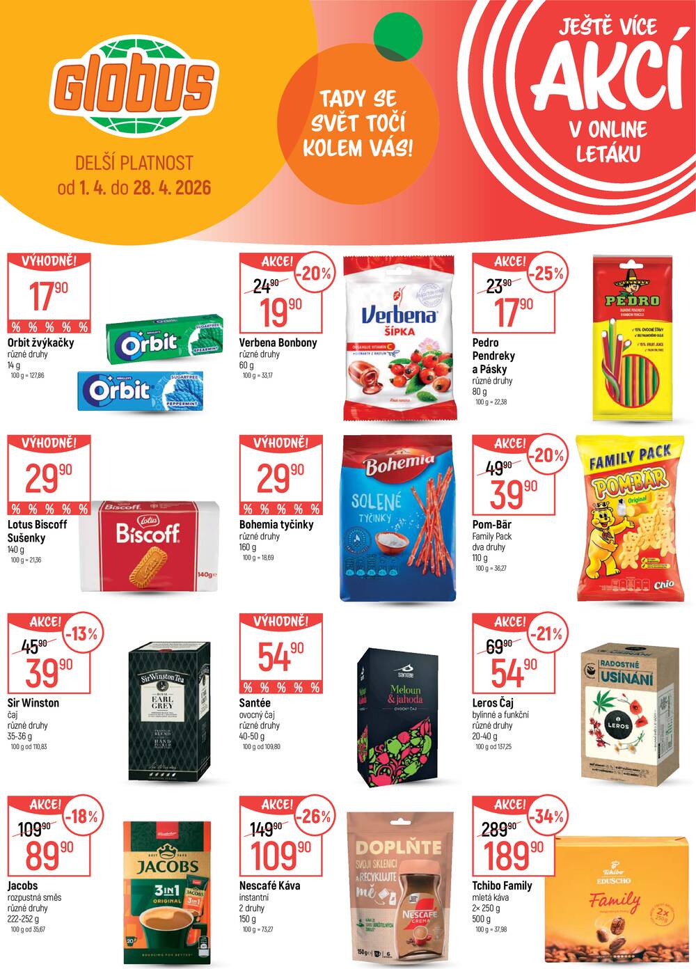 Akční leták Globus 1.4. - 7.4.2026 - Globus Opava
