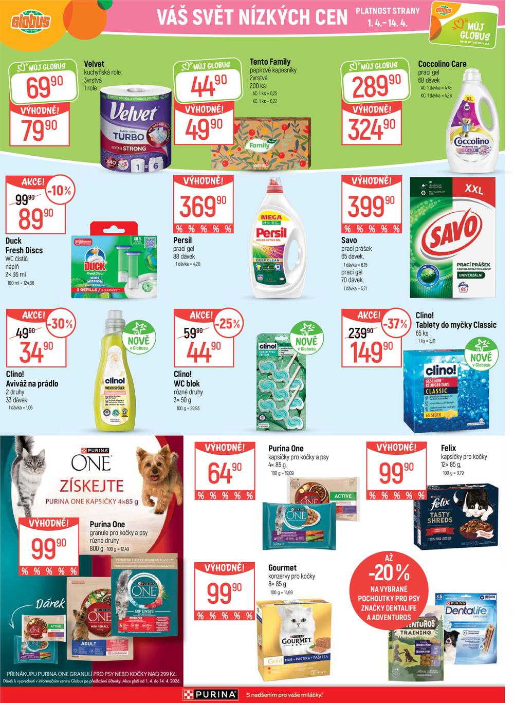 Akční leták Globus 1.4. - 7.4.2026 - Globus Pardubice