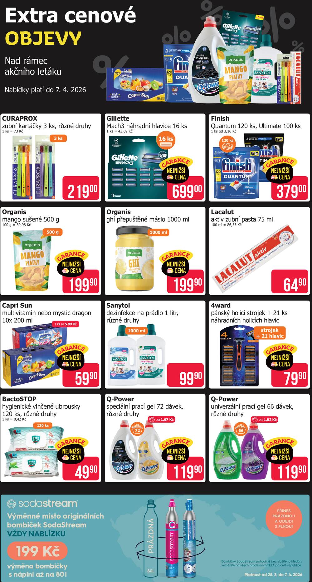 Leták Teta drogerie - Teta drogerie Extra cenové objevy  od 26.3. do 7.4.2026 - strana 1