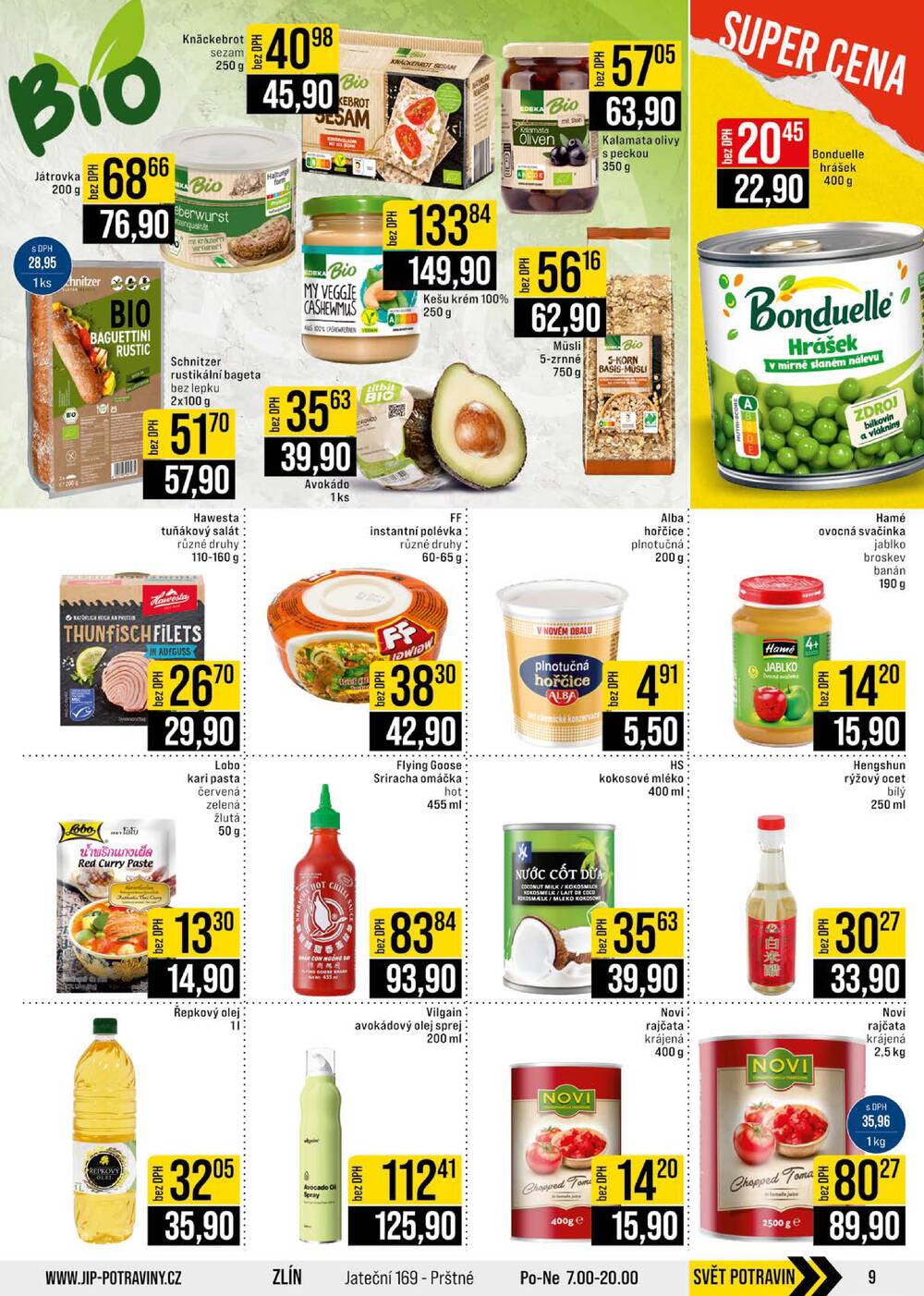 JIP Cash & Carry Brno, Praha, Ostrava, Jilemnice, Pardubice, Ostrava, Karlovy Vary, Olomouc a Zlín od 1.4. do 7.4.2026