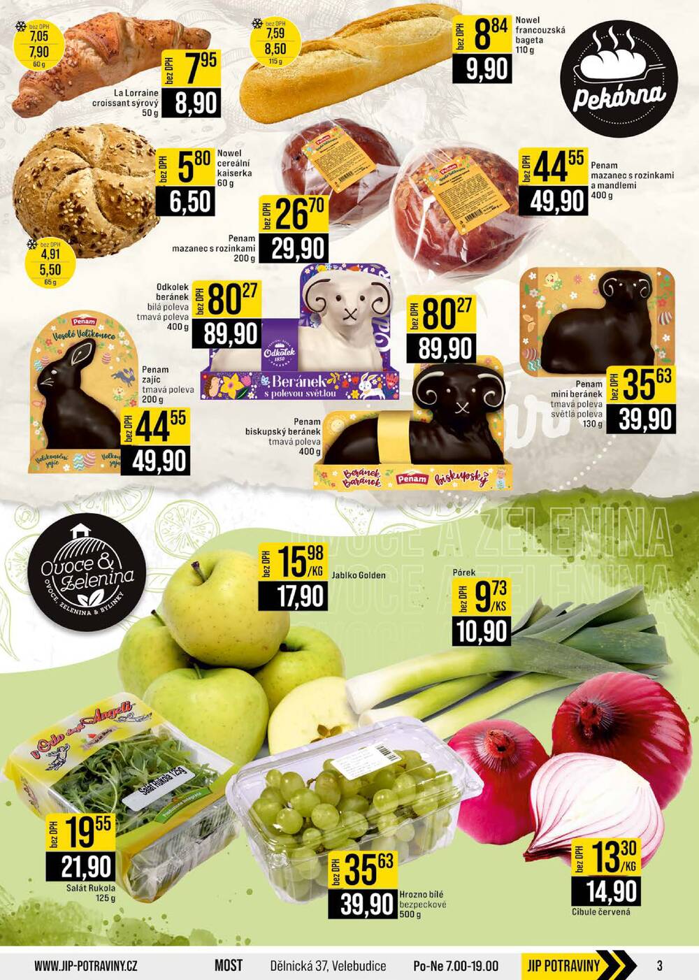 JIP Cash & Carry České Budějovice, Most, Náchod, Polička, Sušice a Svoboda nad Úpou od 1.4. do 7.4.2026