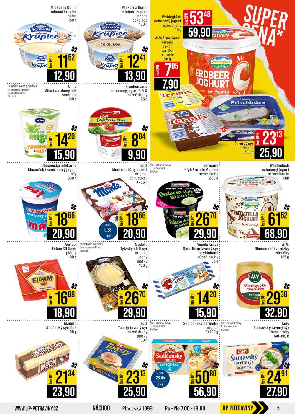 Leták JIP - JIP Cash & Carry České Budějovice, Most, Náchod, Polička, Sušice a Svoboda nad Úpou od 1.4. do 7.4.2026 - strana 5