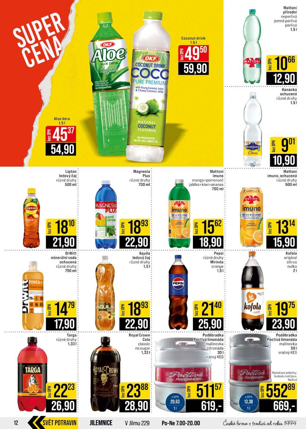 JIP Cash & Carry České Budějovice, Most, Náchod, Polička, Sušice a Svoboda nad Úpou od 1.4. do 7.4.2026