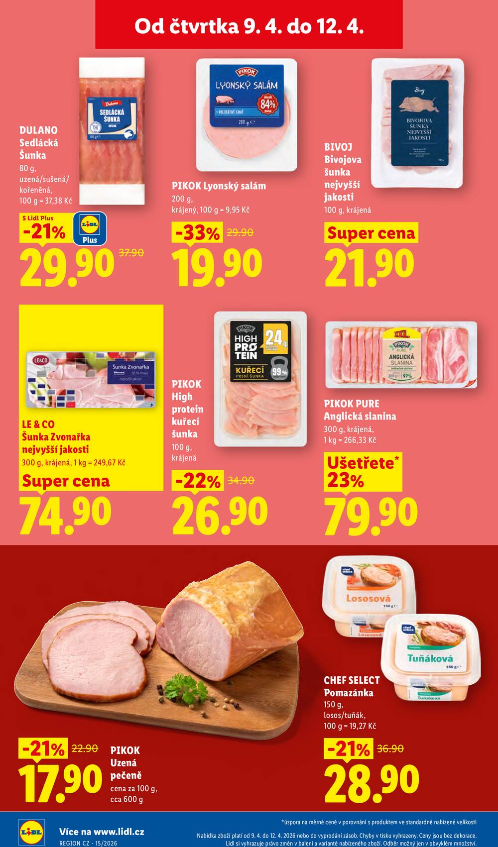 Lidl Čtvrtek od 9.4. do 12.4.2026