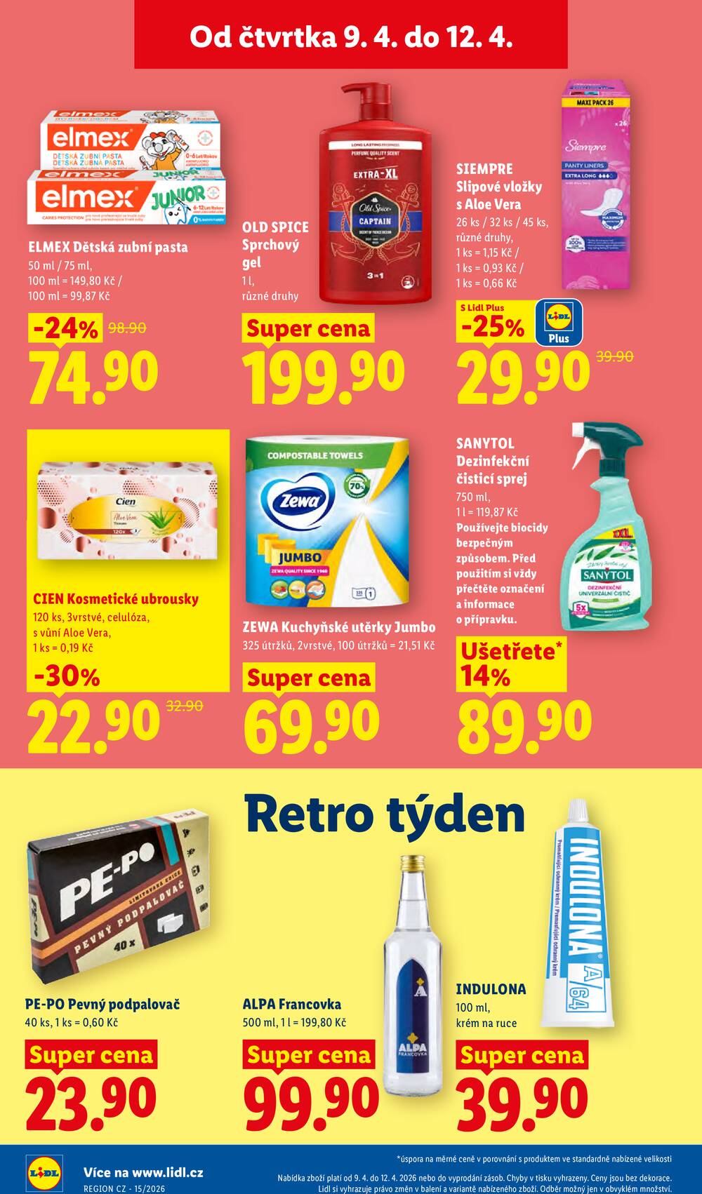 Lidl Čtvrtek od 9.4. do 12.4.2026