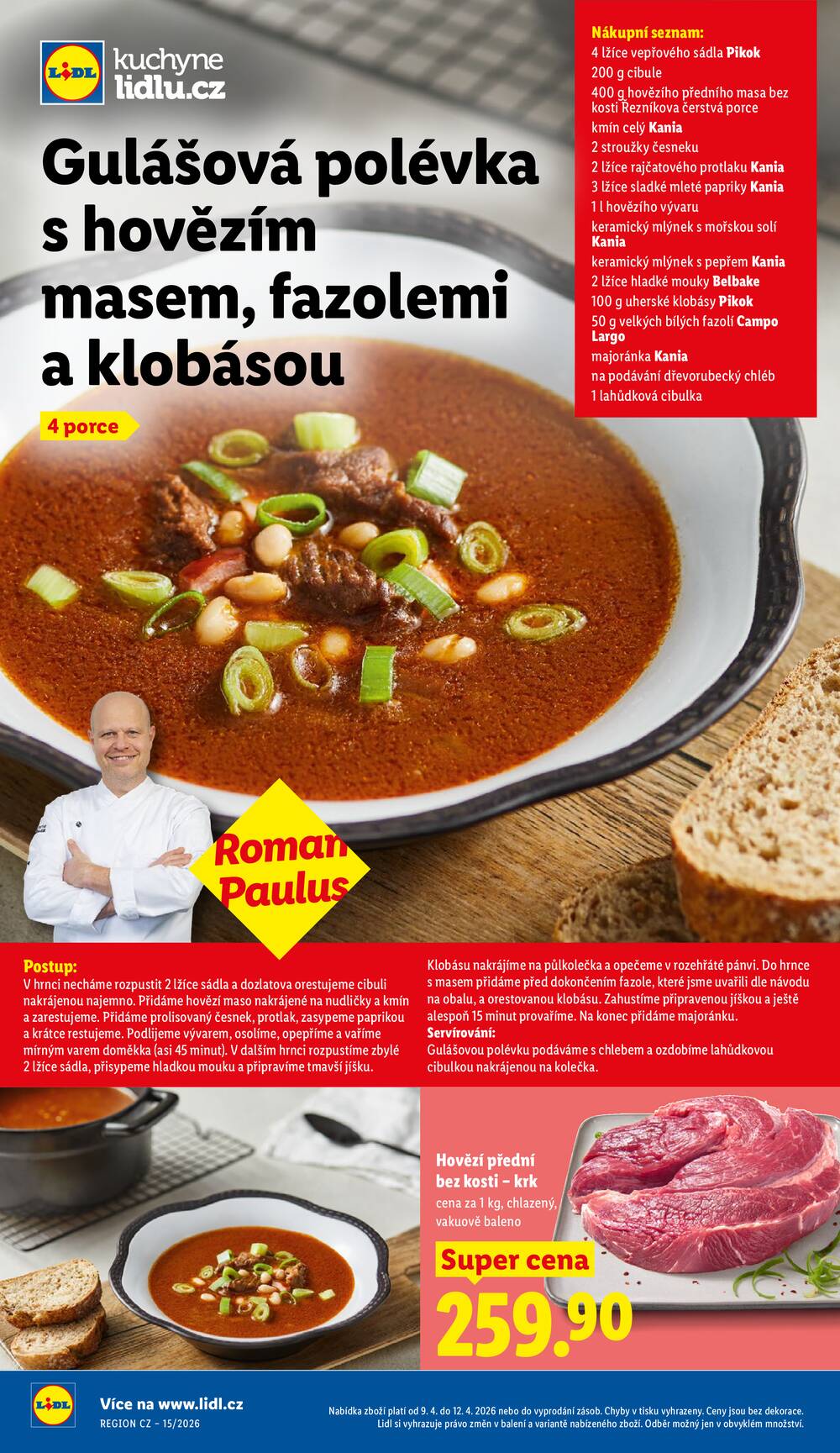 Lidl Čtvrtek od 9.4. do 12.4.2026