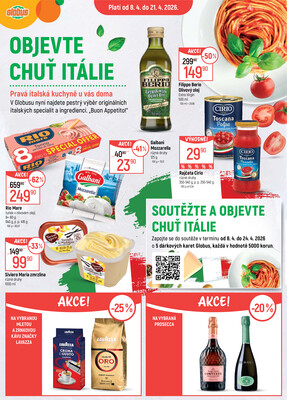 Leták Akční leták Globus 8.4. - 21.4.2026 - Globus Jenišov u Karlových Varů