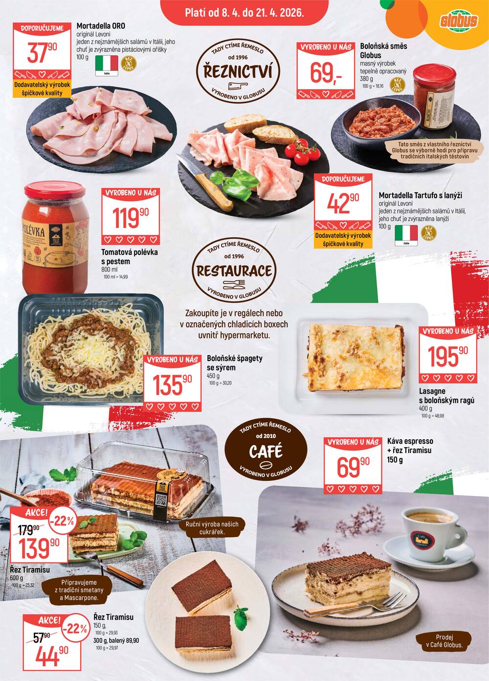 Akční leták Globus 8.4. - 21.4.2026 - Globus Chotíkov u Plzně