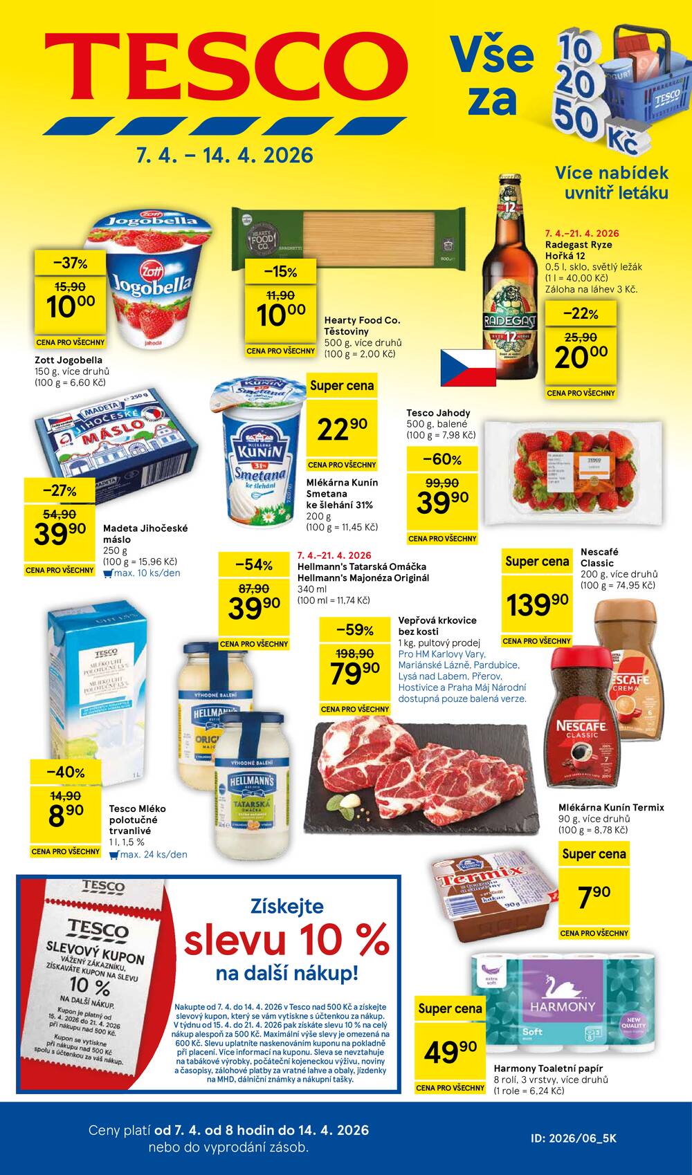 Tesco malé hypermarkety od 7.4. do 14.4.2026