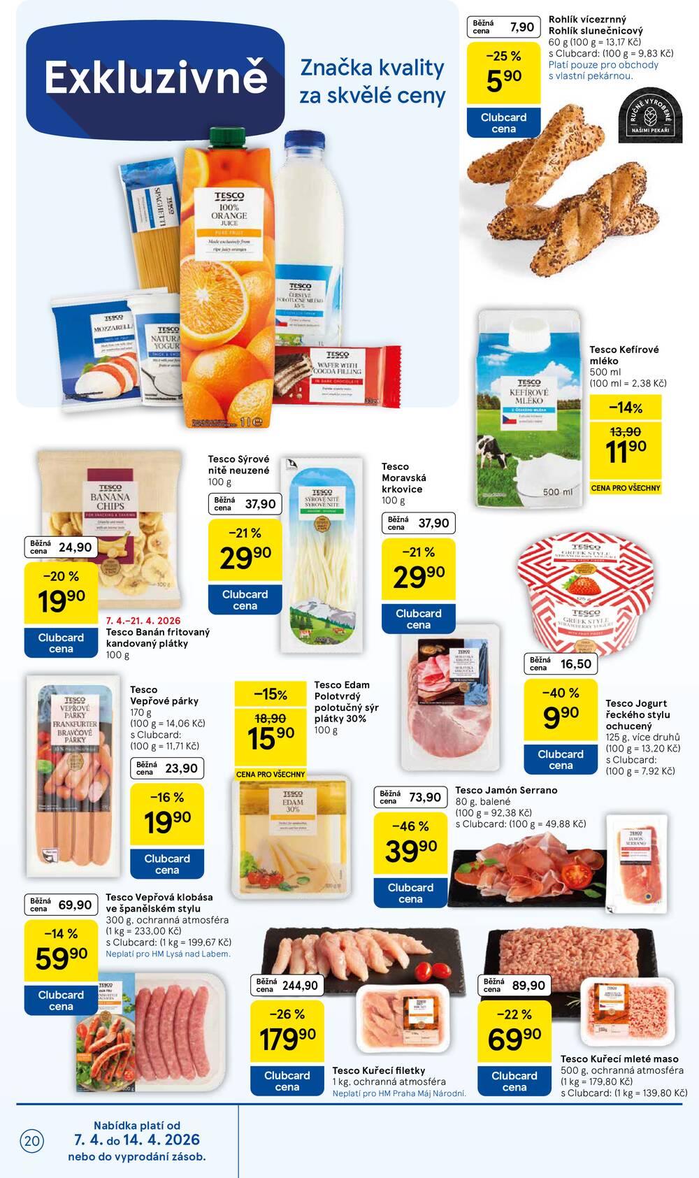 Tesco malé hypermarkety od 7.4. do 14.4.2026