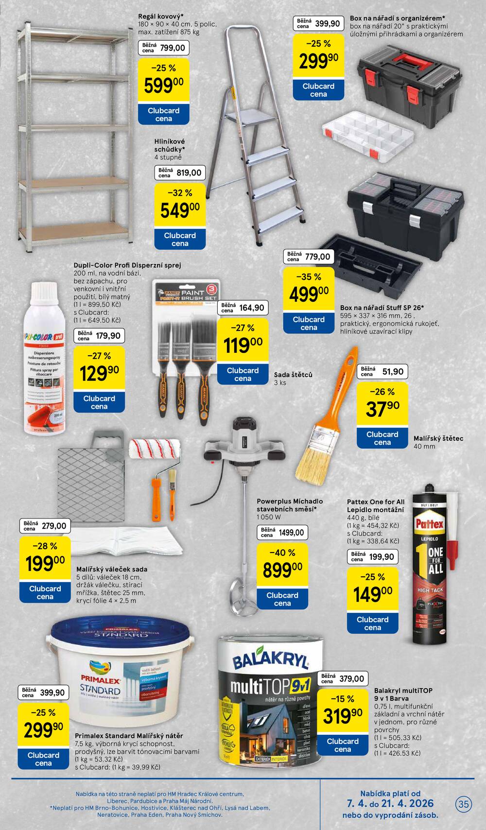 Tesco malé hypermarkety od 7.4. do 14.4.2026