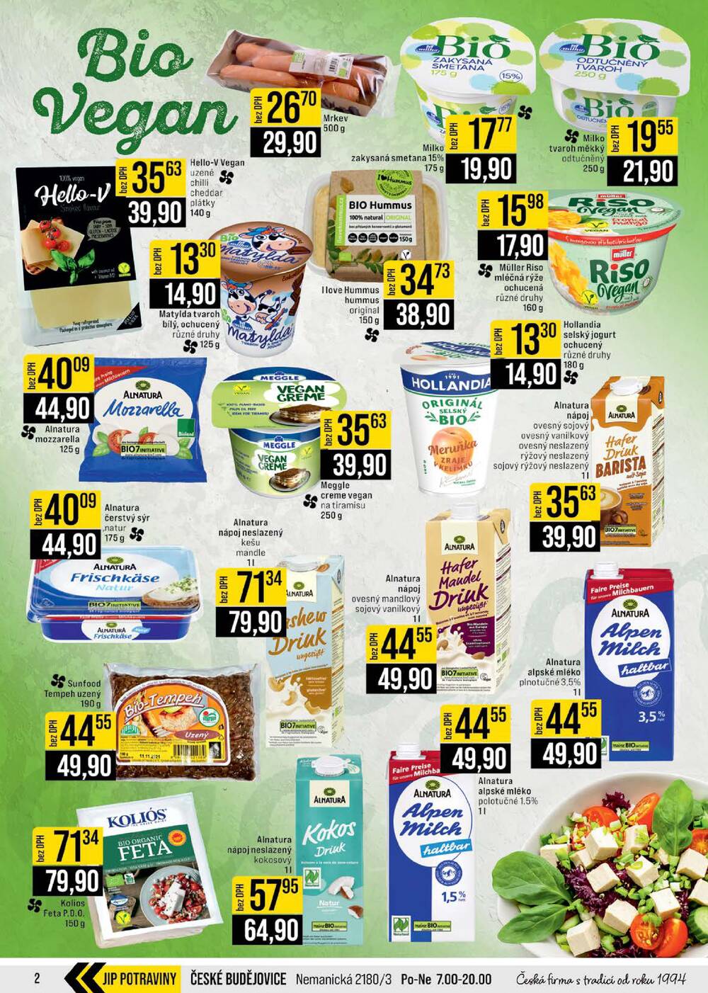 JIP Cash & Carry Brno, Praha, Ostrava, Jilemnice, Pardubice, Ostrava, Karlovy Vary, Olomouc a Zlín od 8.4. do 14.4.2026