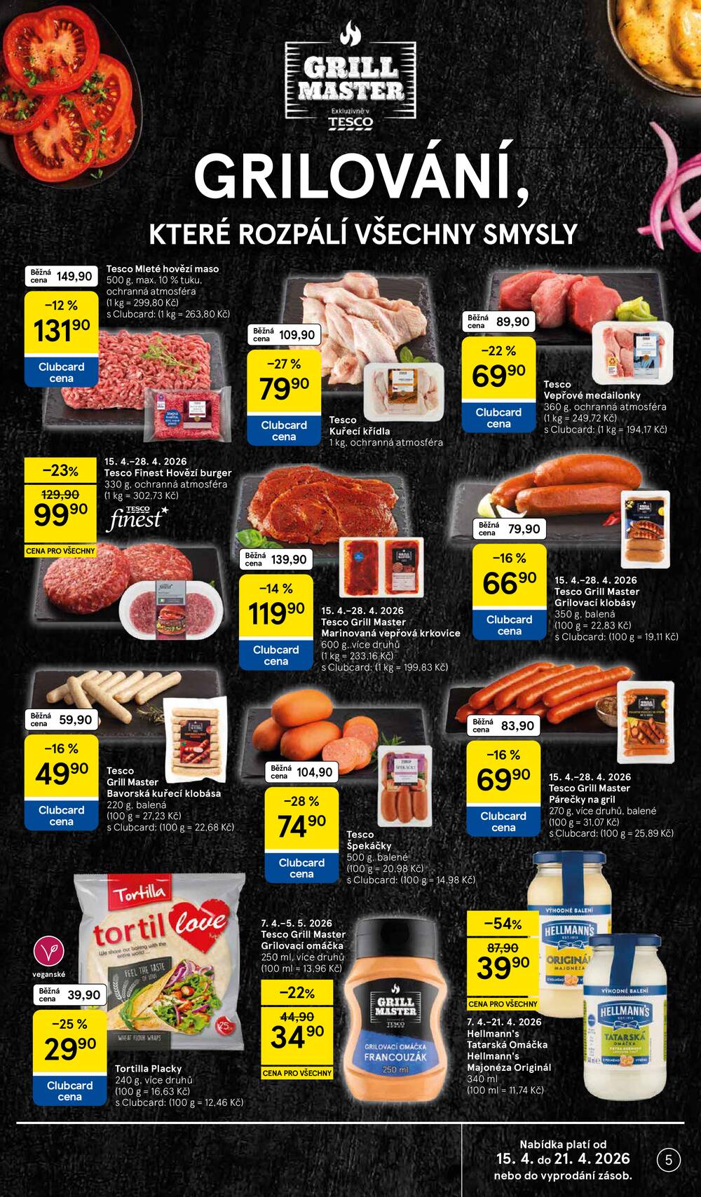 Tesco malé hypermarkety od 15.4. do 21.4.2026