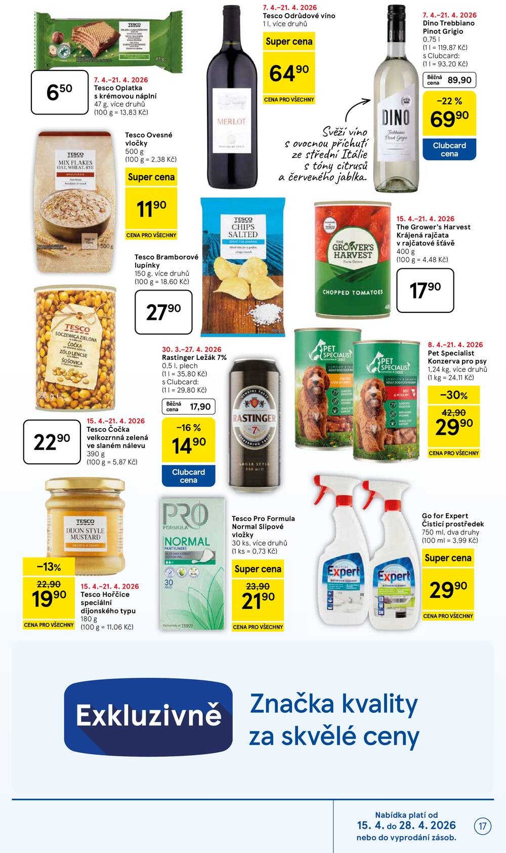 Tesco malé hypermarkety od 15.4. do 21.4.2026