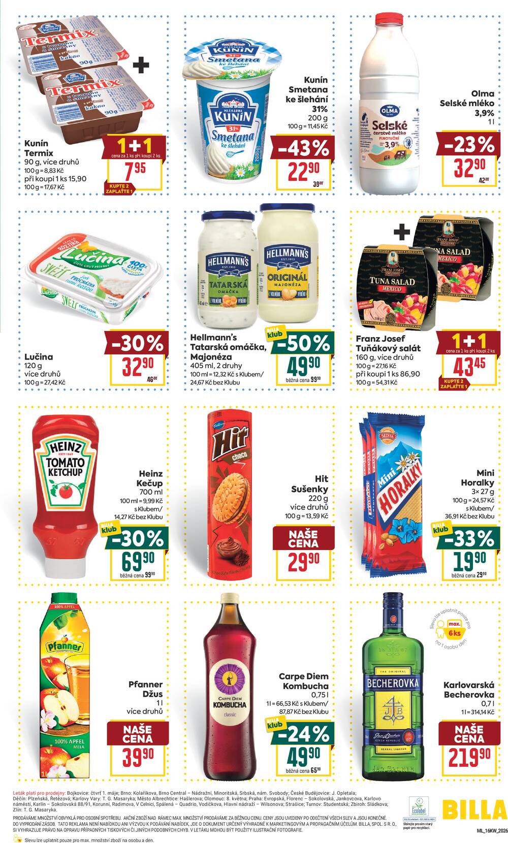 Leták BILLA - BILLA malý leták od 15.4. do 21.4.2026 - strana 3 Leták BILLA - BILLA malý leták od 15.4. do 21.4.2026 - strana 3