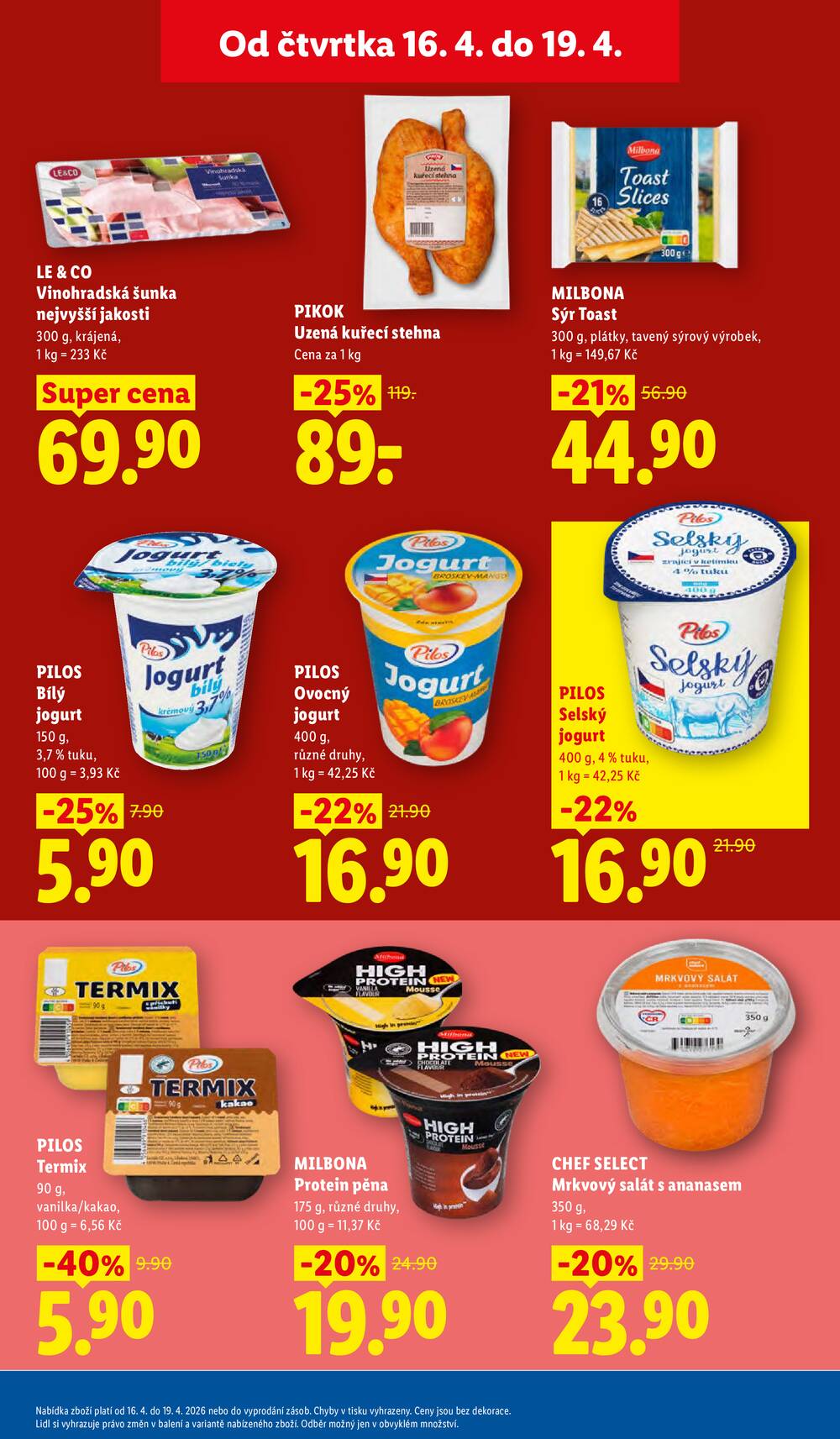 Lidl Čtvrtek od 16.4. do 19.4.2026