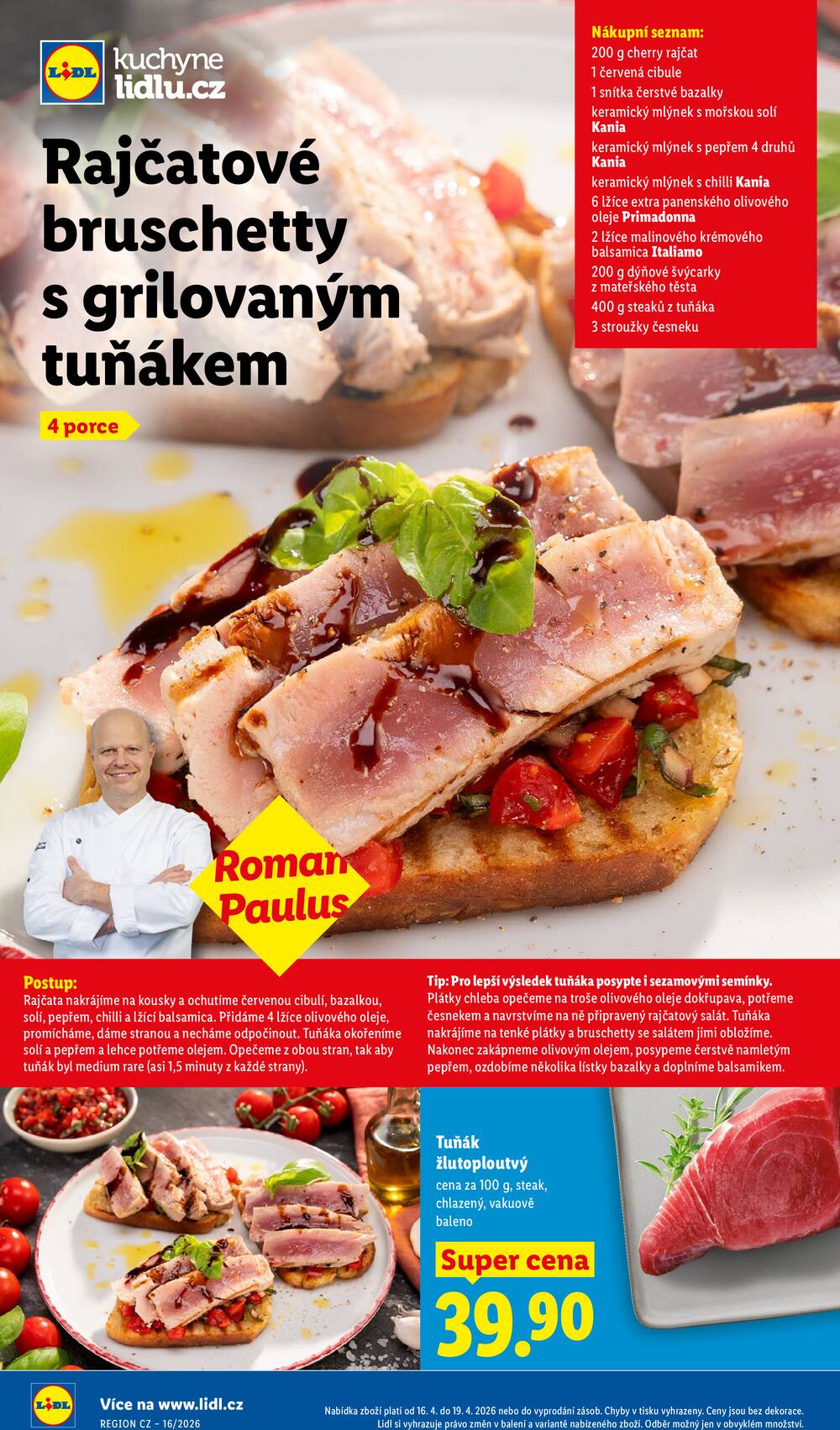 Lidl Čtvrtek od 16.4. do 19.4.2026